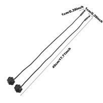 2pcs Universal Car Rear Shelf Straps Ball Holding Cord Vehicle Tailgate Lanyard Trunk Storage Package Tray Lid Rope Nylon Sling juoda