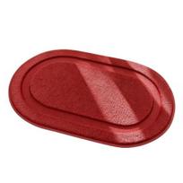 Oval Bathroom Rug, Microfiber Soft Highly Absorbent Bath Rug, Non-Slip Plush Fluffy Door Mat for Shower Bathtub Sink Entrance Small
