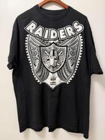 VTG Oakland Raiders All In Black T Shirt Men’s XL / 2XL NFL Football 90s Vegas XXL