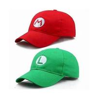 Adjustable Super Mario Bros Odyssey Luigi Baseball Cap for Kids and Adults red