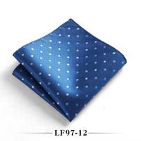 Men's Polka Dot Pocket Square for Formal or Wedding Attire - Black, Red, Blue, Green, Purple