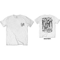 Korn 'Įbrėžtas tipas' Baltas marškinėlis - NAUJAS Unisex marškinėlis XL