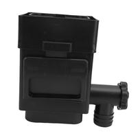 Lietvamzdžio filtras Atsparus oro sąlygoms Taupantis vietą Gėlytės lietvamzdžio lapų filtro adapteris 3 colių 4 colių latakui Juodas black