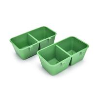 2 viename Papūgos maistas Vandens dubenėlis Puodeliai Plastikiniai Paukščiai Balandžiai Narveliai Smėlio puodelis Maitinimas green