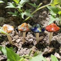 Keramikinio imituoto grybo modelis Bonsai ornamentas „Pasidaryk pats“ namų sodo vejos dekoras