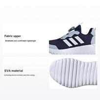 Adidas Activeflex Boa 3.0 Comfortable Versatile Shock Absorbing Durable Low Top Kids Running Shoes Kids Running Shoes Gray White Blue ID3378 28