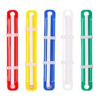 50Pcs Binding Buckle 2-hole Binder Clips Durable Easy-to-use Paper Fasteners Quick Secure Binding for Loose-leaf Documents įvairiaspalvis