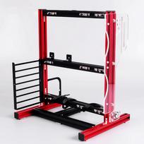 ATx M ATX ITX Atviras korpusas Vertikalus Overclocking Atviras Aliuminio Rėmas Korpuso Stovas Raudonas raudona