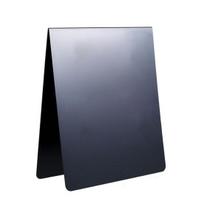 Magnetinė skelbimų lenta 12 x 10 colių metalinė ekspozicinė lenta dvipusė sausai valoma atmintinė lenta namų biuro dekoracijoms, virtuvei, klasei juoda