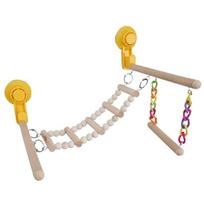 Parrots Ladder Scratchers Perch Stands Bird Stand Suction Cup Wood Stick Ladder Branch Ladder Standing 1