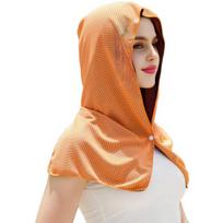 Cooling Hoodie Towel Neck Face Sun Protection Ice Towel Summer Hot Weather Breathable oranžinė