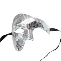 Elegant Half Face Mask For Halloween Costume Parties Carnival Event Cosplay Accessory for Masquerades Ball sidabras