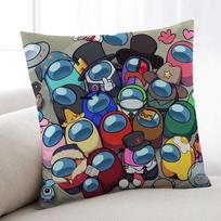 A-Among-ES U-Us-ES Game cushion cover Home Bedding Sofa living Room pillowcase Simple Soft Skin Cushion Cover Party Gift 12x12Inch
