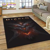 Diablo 3D Retro Game Gamer Rug Carpet for Living Room Bedroom Home Decor,Floor Mat Non-slip Decoration for Sofa Doormat Kid Gift 40x60cm( 15x23in )