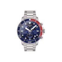 TISSOT Kvarcinis Mechanizmas Vyriški Laikrodžiai Laikrodis 45,5 mm Mėlynas Ciferblatas Nerūdijančio Plieno Dėklas T120.417.11.041.03 Blue Dial gray