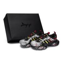 adidas XLG RUNNER DELUXE Neslystantys Atsparūs trinčiai Žemi Bėgimo Bateliai Unisex Juodi Raudoni Sidabriniai JQ2974(Team80-S-BOX) 38⅔ black