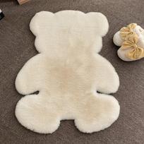 Ins Cute Bear Plush Rug - Medium Soft Furnishings for Living Room, Bedroom, and Floor Mat Decor 45x60 cm