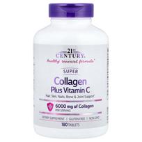 21 amžiaus Sentry Super Kolagenas su Vitaminu C, 1000 mg vienoje tabletėje, 180 tablečių 180 pcs - 1 ea