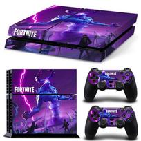 Fortnite veiklos konsolės lipdukai, skirti PS4, Anime spalvos lipdukai, skirti PlayStation 4 valdikliui, žaidimų pultui, viso korpuso plėvelė, odelė, vaikams purple