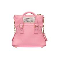 Maison Margiela 5Ac Logo Solid Color Fashion Goat Leather Handheld Crossbody Shoulder Bag Women Bags Pink SB1WG0022P5348T4291 Basic Set (Bag+Dust Bag)