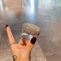 Luxurious Rhinestone Face & Eye Cream Travel Bottles - High Appearance Value, Customized Design, Travel Size, Empty