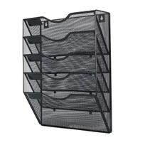 Wall-Mounted Office Organizer: No-Installation Shelf & A4 File Holder 32.5*10.5*38 cm juoda