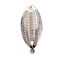 Rhinestone Fish Shape Banana Hair Clips Ponytail Holder for Women Girls Banana Clips Crabs Claws Hair Styling Accessories auksas