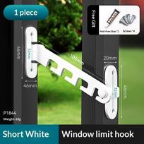 1Pc Adjustable Window Stopper Lock Limiter Latch Wind Brace Stay Position Stopper Casement Window Sash Blocking Lock