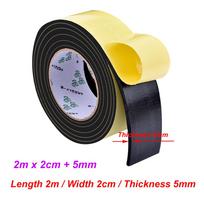 Shock-absorbing tape Foam Buffer Tape Sound insulation tape EVA Single-Sided Sponge Tape Length 2m Width 5/4/3/2cm 5mm thick (as the picture,Length of 2m)