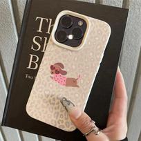 Phone Case For Samsung Galaxy A17 A37 A57 A56 A55 A54 S26 Ultra S25 Plus S24 FE S23 S22 S21 Dachshund with a Heart Pattern Cover Galaxy A35 5G dramblio kaulas