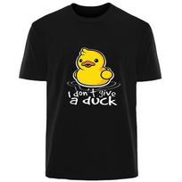 Fun Creative I Dont Give a Duck Print High Quality Summer  Cotton Breathable Tshirt Outdoor Casual Unisexs Street Wear S
