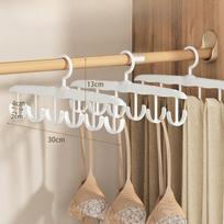 12-Hook Rotating Hanger - Ideal for Ties, Underwear, Vests, and Skirts | A Portable Organizer Suitable for Dorms and Home Storage 1PC balta