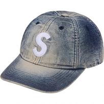 Supreme Cordura Denim S Logo 6-Panel Bleached Indigo One-Size