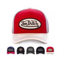 (D) Von Dutch Unisex Siuvinėta Reguliuojama Trucker Kepurė Tinklelio Snapback Beisbolo Kepurė