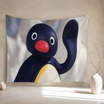 Pingu Series Penguin Cartoon Tapestry Art Science Fiction Room Home Decor Wall Hanging Sheets 100X70CM