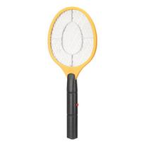 Mosquito Wasp Electric Fly Insect Racket Plastic Swatter Bug Mosquitos Killer  Outdoor geltona