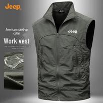 JEEP Men's Multi-Pocket Outdoor Vest 5XL