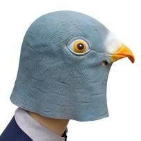 Gyvūno Latekso Kaukė Kvėpuojanti Balandžio Latekso Kaukė Cosplay Vakarėliui Šventei gray