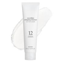 Nooni Snowflake Putojantis prausiklis 150ml| Korėjietiška stiklinės odos priežiūra, K-beauty, Veido prausiklis, Pašalina nešvarumus, Valantis, Veganiškas plaktas kremas,