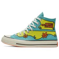 Scooby-Doo x Converse Chuck Taylor All Star 1970-ųjų spaudiniai Aukštakulniai drobės batai Unisex Mėlyni ir geltoni 36 yellow