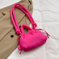 Fashion Small Puffer Tote Bag Designer Padded Women Shoulder Bags Nylon Down Cotton Crossbody Bag Mini Lady Handbags CLE 23x10x15cm karšta rožinė spalva