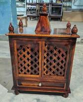 Handmade Wooden Temple Mandir Home Pooja Room Decor įvairiaspalvis