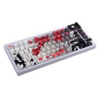 129 Key Raven Sakura Keycap Set Dye Sub Keycaps PBT Keycaps Therimal Sublimation Keycaps Anime Keycaps for Mechanical Keyboard