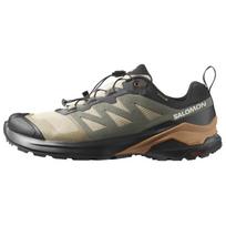 SALOMON Slip Resistant Waterproof Low Top Trail Running Shoes Men's Green Black Sneakers 473213 45⅓