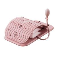 Back Stretcher Adjustable Lumbar Traction Device Pain Relief Ergonomic Spine Board with Acupressure Points Back Massager šviesiai rausvos spalvos