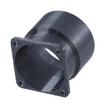 38/40 mm ortakių jungtys Plastikiniai tiesūs vamzdžiai flanšai Vėdinimo kanalų jungtys šildymo aušinimo vėdinimo sistemoms