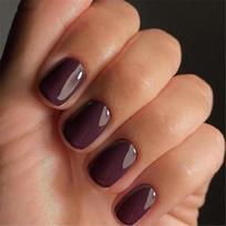 24Pcs Square Fake Nail Purple Press On Nail Artificial Nail False Nail Glues On Nail Designs French Nail Tips Gifts 1