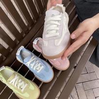 2025 new breathable leather German training shoes lightweight Forrest Gump shoes women's casual shoes sports shoes large size white shoes women's sho 34 rožinė