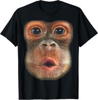 Monkey Blowing Stomach Face T-Shirt unisex T-Shirt Unisex T-Shirt L