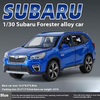 1:30 Subaru Forester Visureigis Off Road Automobilio Lydinio Diecast Automobilio Modelis Garsas & Šviesa Kompiuterio Pagrindinis Vienetas PASIDARYK pats Darbalaukio Madingi Papuošalai Dovana mėlyna